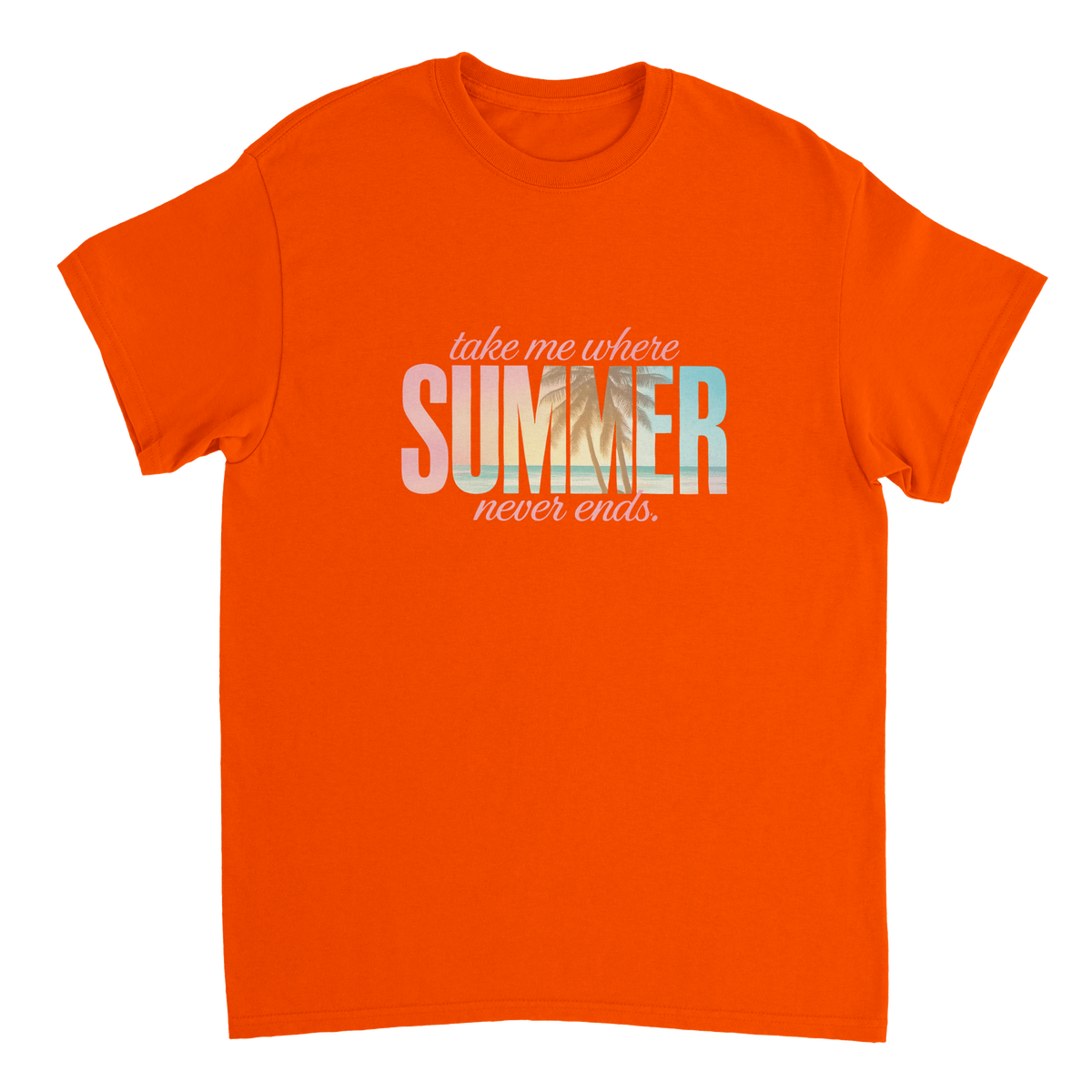 Endless Summer Vibes T-Shirt – Pastel Dreamscape, Premium Cotton, Classic Fit, Durable Casual Wear - KPAP Canada