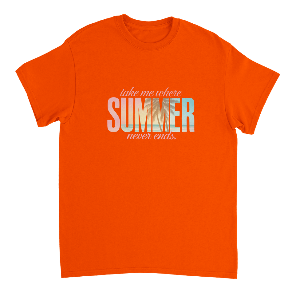 Endless Summer Vibes T-Shirt – Pastel Dreamscape, Premium Cotton, Classic Fit, Durable Casual Wear - KPAP Canada