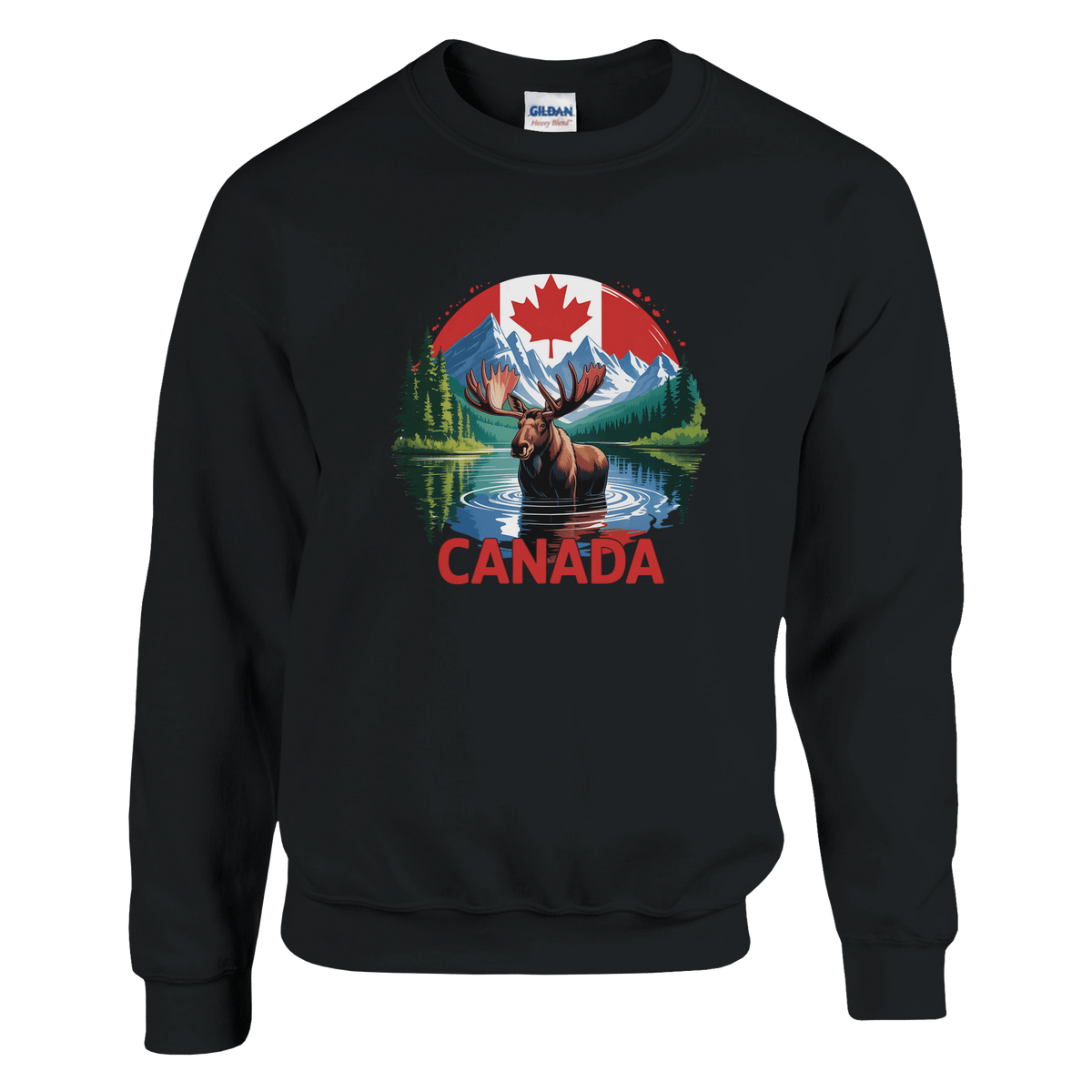 Canada Moose & Mountains Heavy Blend Sweatshirt – Classic Comfort - KPAP Canada