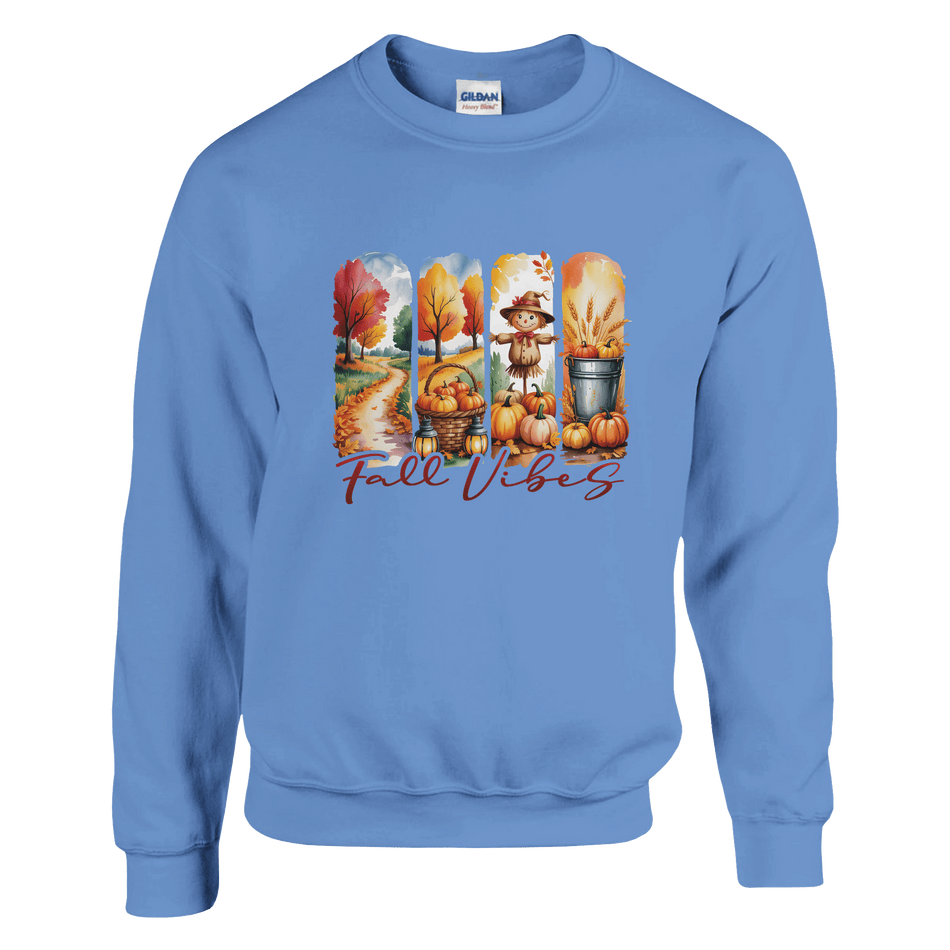 Fall Vibes Sweatshirt – Cozy 50/50 Cotton - Polyester Blend for Warmth - KPAP Canada