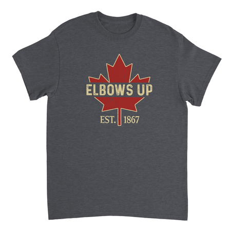 Elbows Up Canada! Classic Fit Cotton T-Shirt – Durable Casual Wear - KPAP Canada