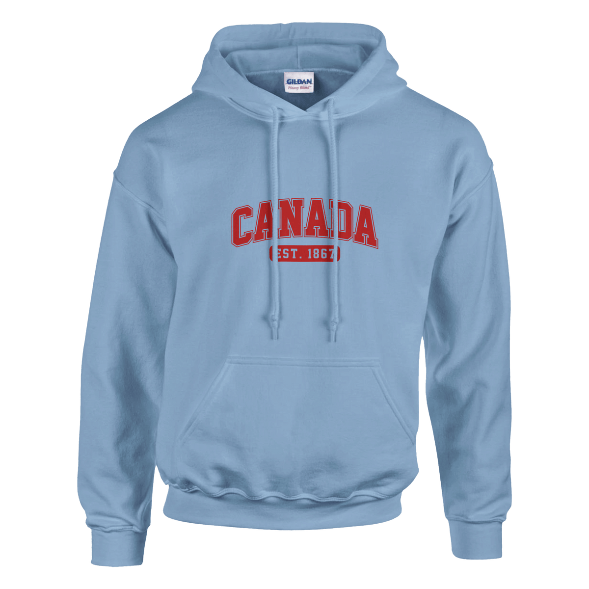 Unisex Canada Est. 1867 Hoodie – Soft Blend Heavyweight Design - KPAP Canada
