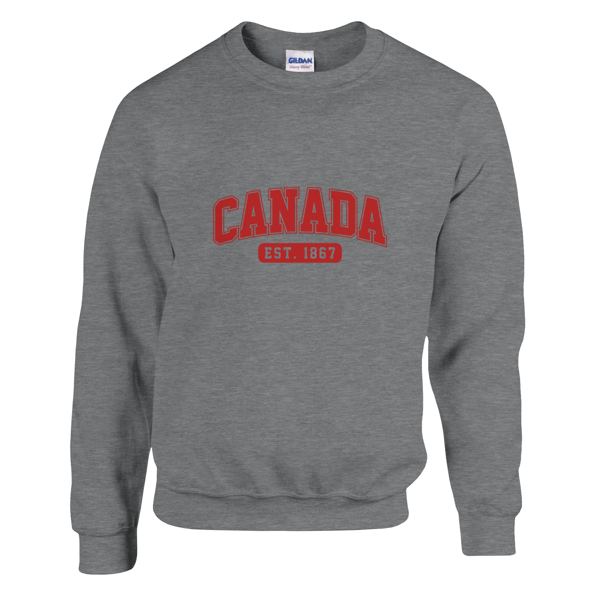 Canada Est. 1867 Heavy Blend Sweatshirt – Classic Fit and Comfort - KPAP Canada