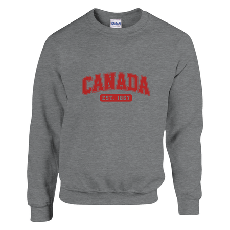 Canada Est. 1867 Heavy Blend Sweatshirt – Classic Fit and Comfort - KPAP Canada