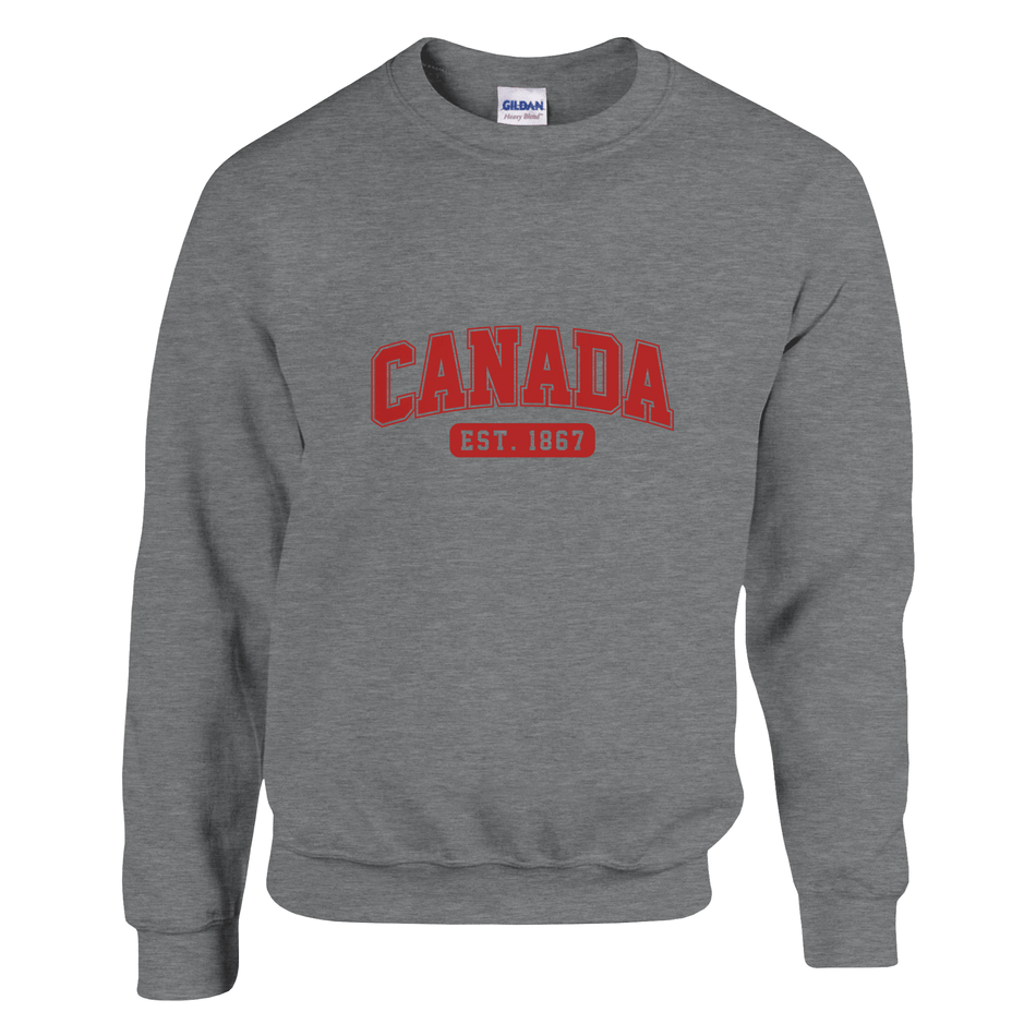 Canada Est. 1867 Heavy Blend Sweatshirt – Classic Fit and Comfort - KPAP Canada