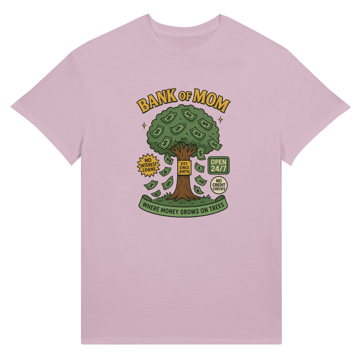 Ultra Cotton T-Shirt - 'Bank of Mom' Design for Unisex Style - KPAP Canada