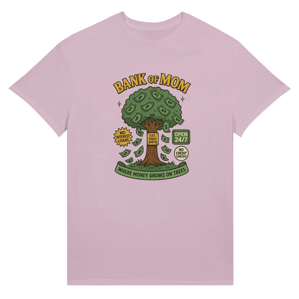 Ultra Cotton T-Shirt - 'Bank of Mom' Design for Unisex Style - KPAP Canada