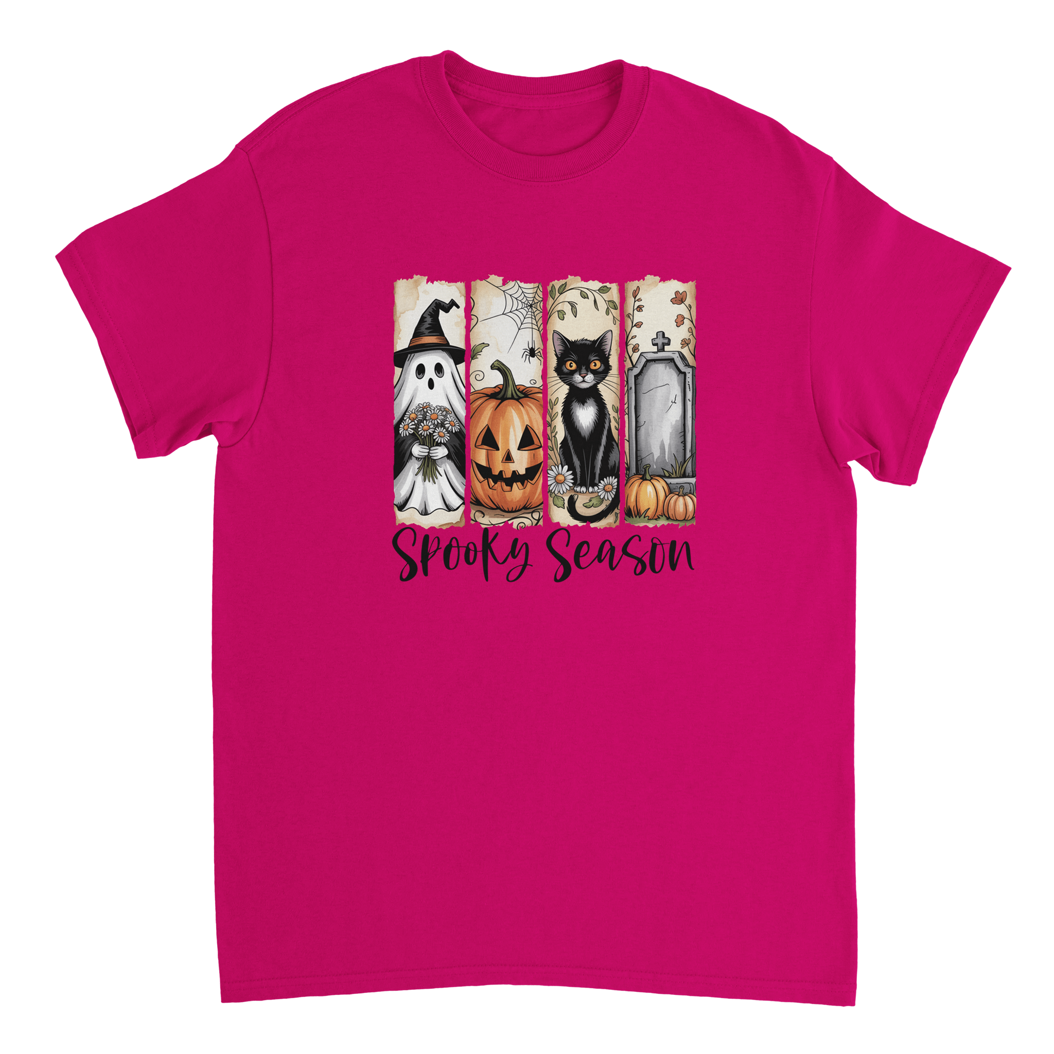 Autumn Spooks Cotton Tee – Twelve Cozy Shades for Halloween Fun - KPAP Canada