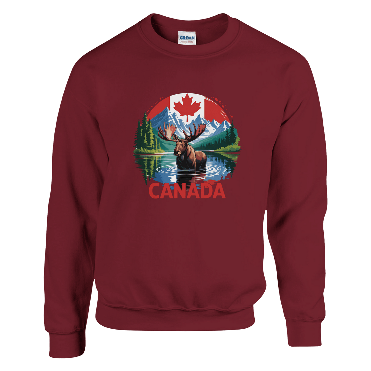 Canada Moose & Mountains Heavy Blend Sweatshirt – Classic Comfort - KPAP Canada