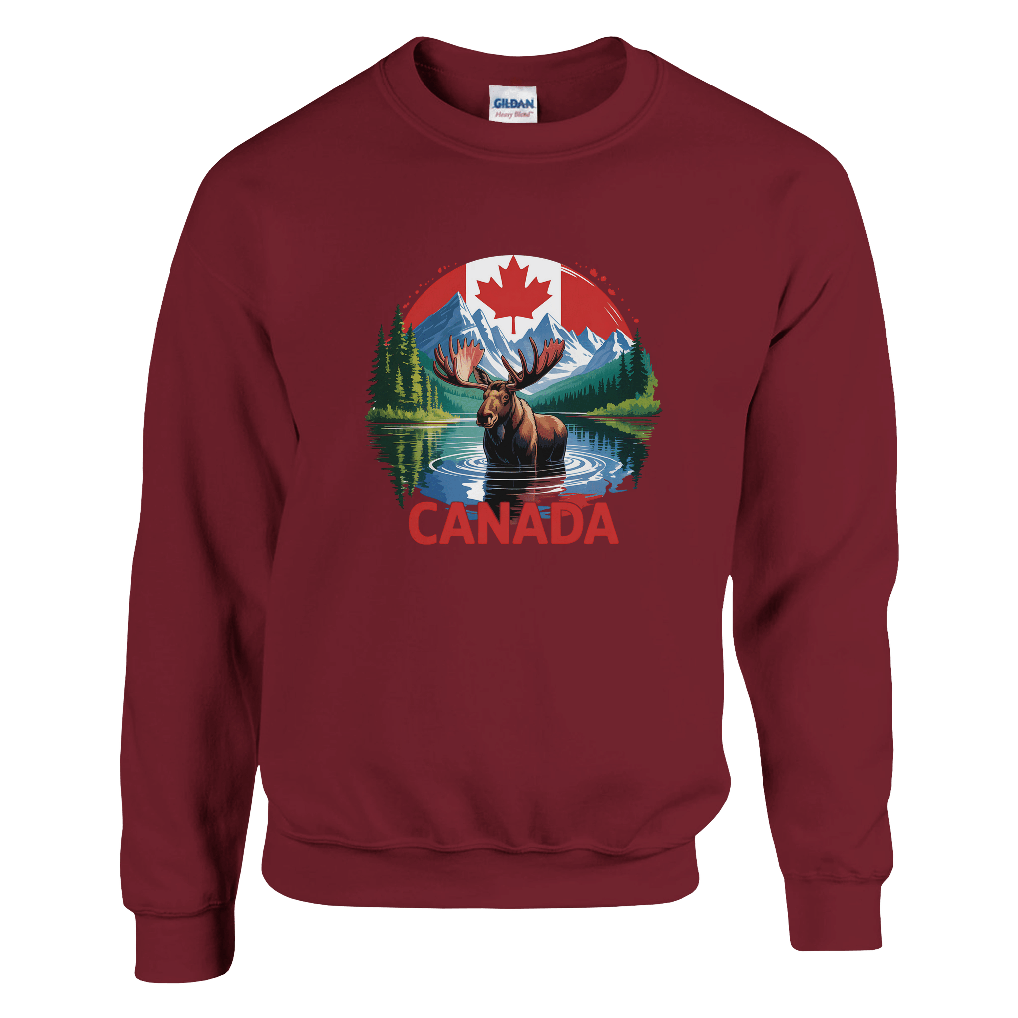 Canada Moose & Mountains Heavy Blend Sweatshirt – Classic Comfort - KPAP Canada