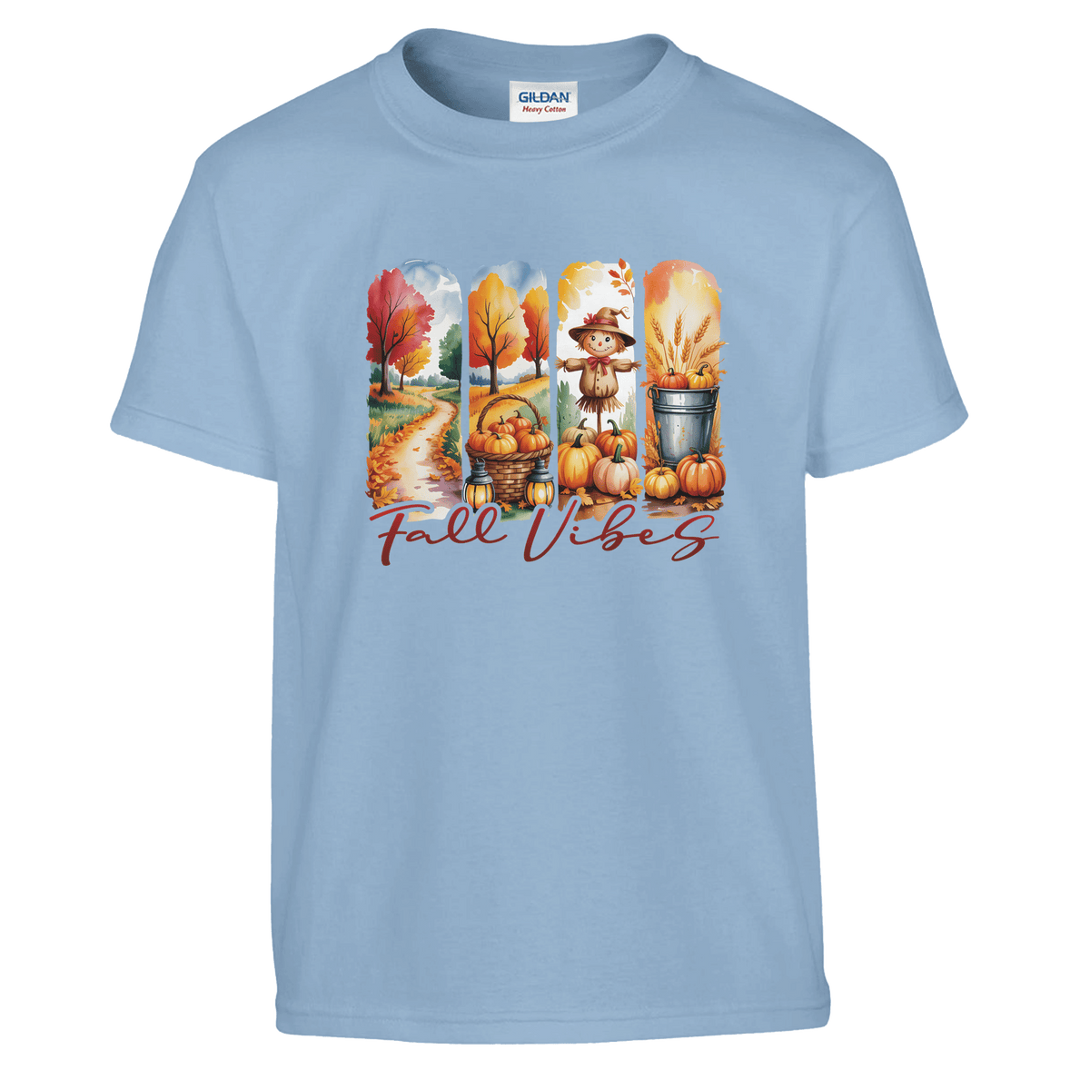 Kids' Fall Vibes T-Shirt – Autumn, Halloween & Thanksgiving Design - KPAP Canada