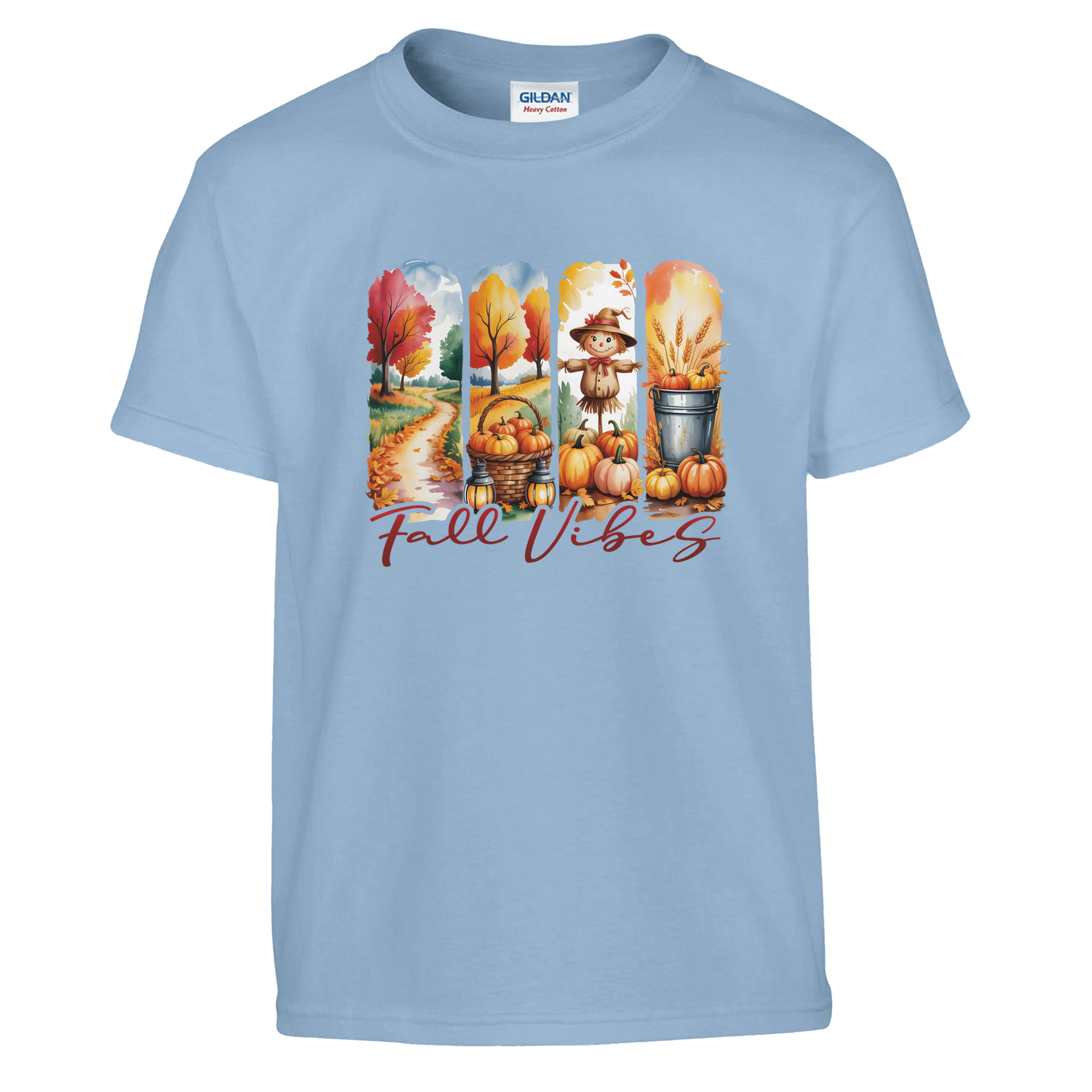 Kids' Fall Vibes T-Shirt – Autumn, Halloween & Thanksgiving Design - KPAP Canada