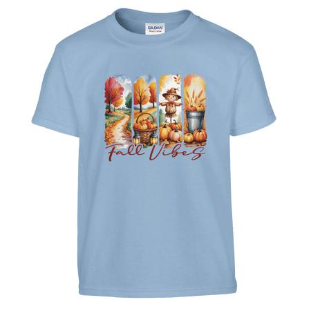 Kids' Fall Vibes T-Shirt – Autumn, Halloween & Thanksgiving Design - KPAP Canada