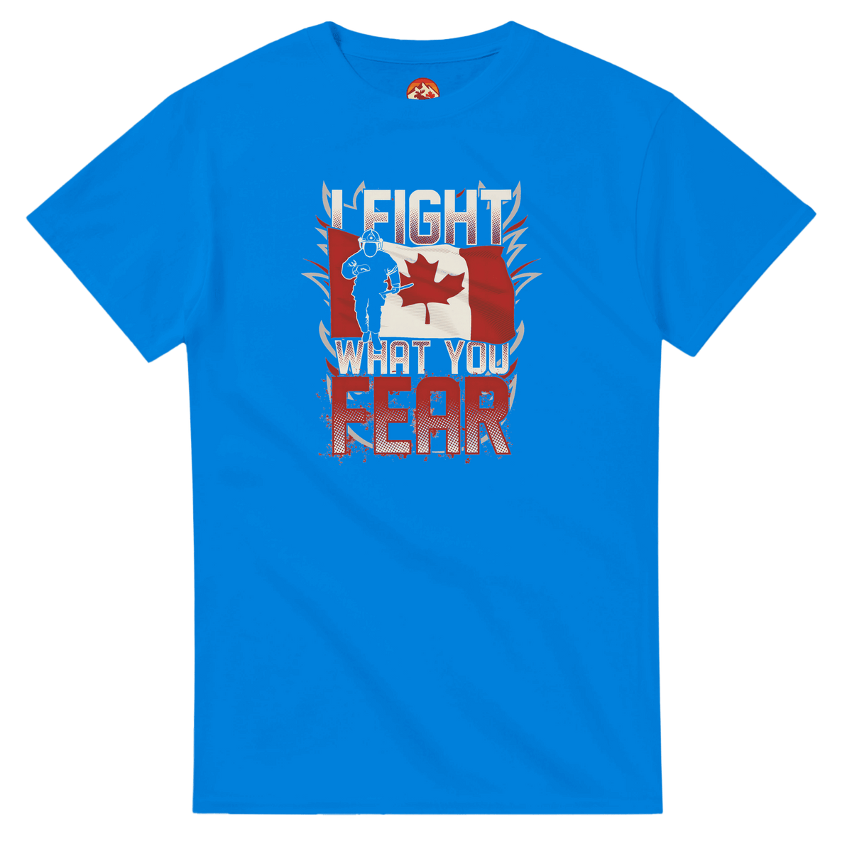 Canadian Firefighter Unisex Heavy Cotton T-Shirt - 'I Fight What You Fear' Classic Tee - KPAP Canada