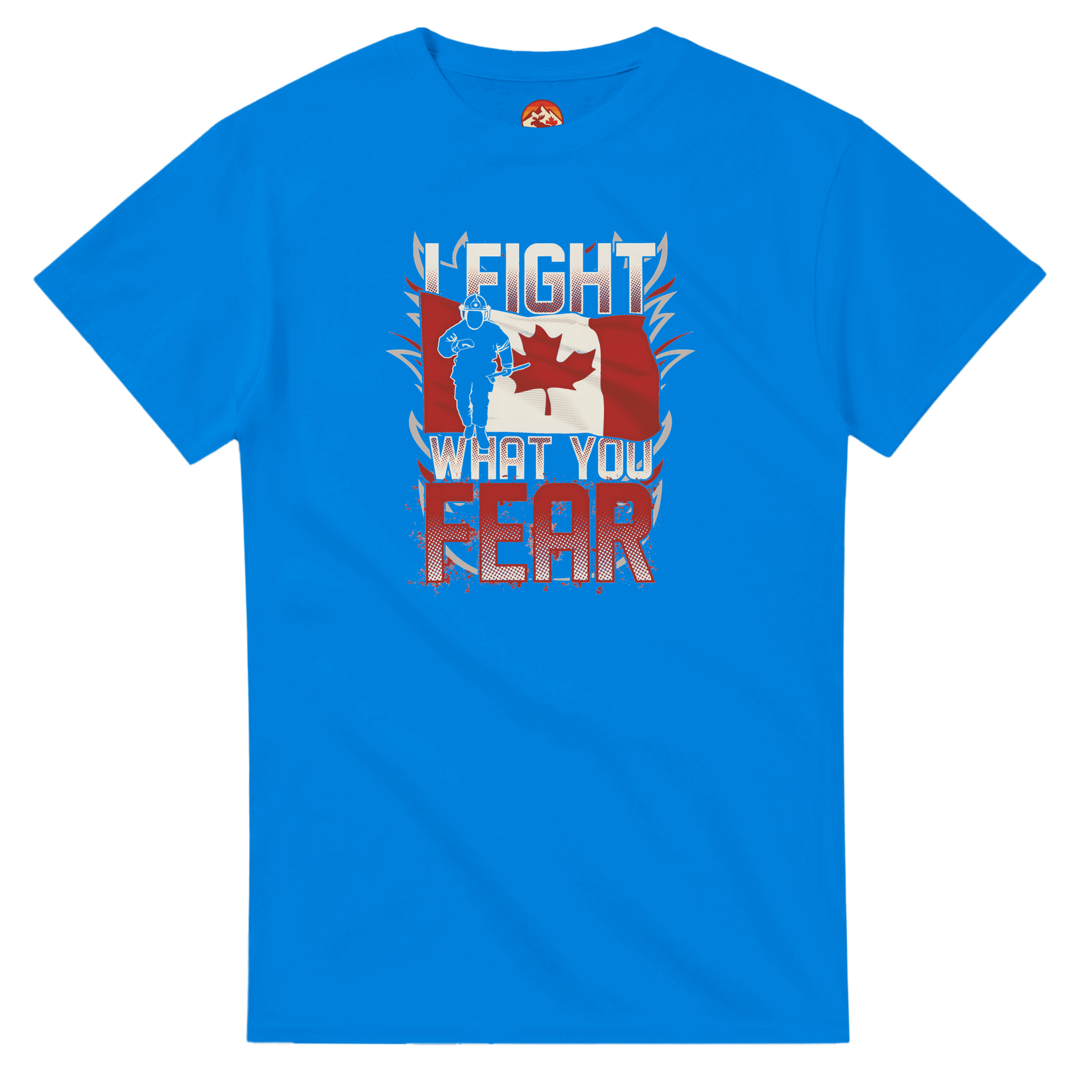 Canadian Firefighter Unisex Heavy Cotton T-Shirt - 'I Fight What You Fear' Classic Tee - KPAP Canada