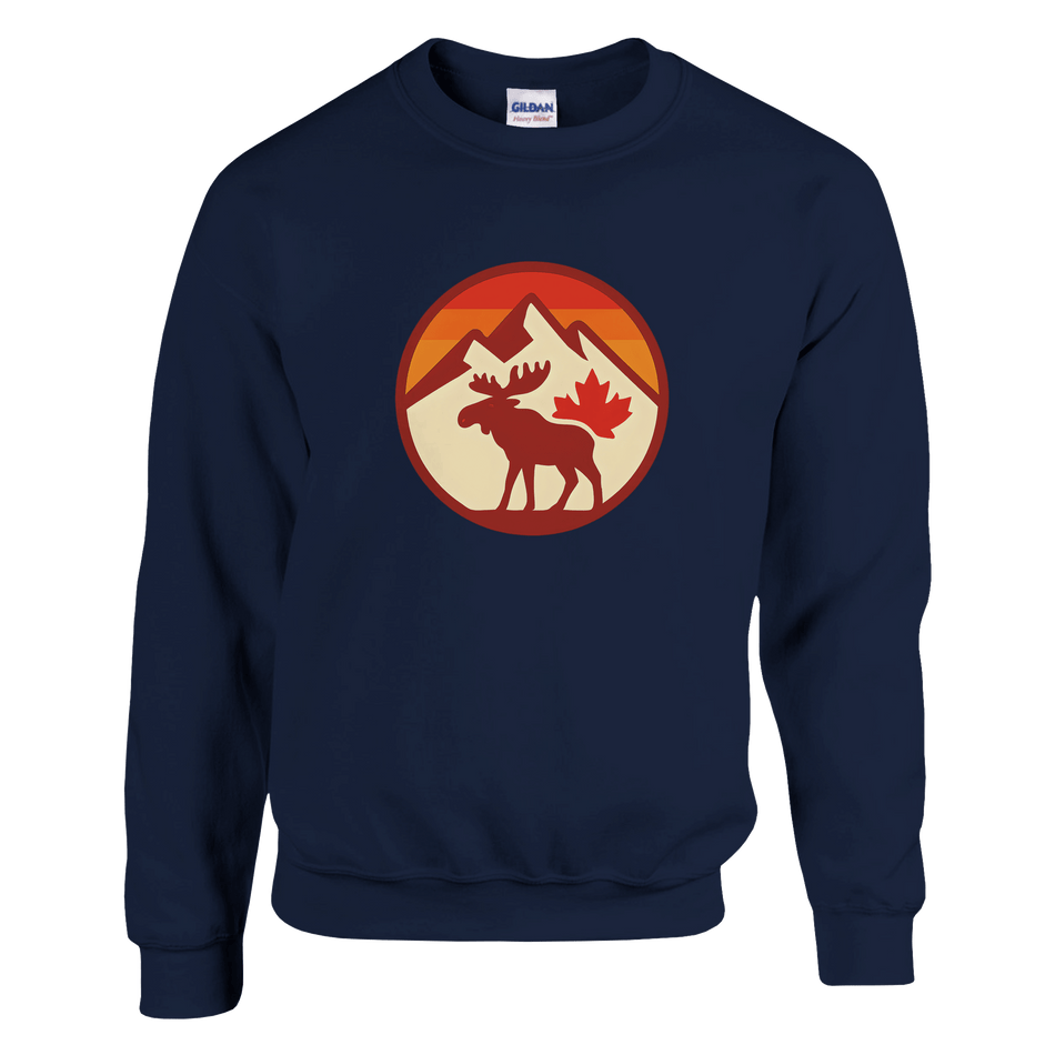 KPAP Original Classic Sweatshirt – Canadian Flag & Mountains Design - KPAP Canada