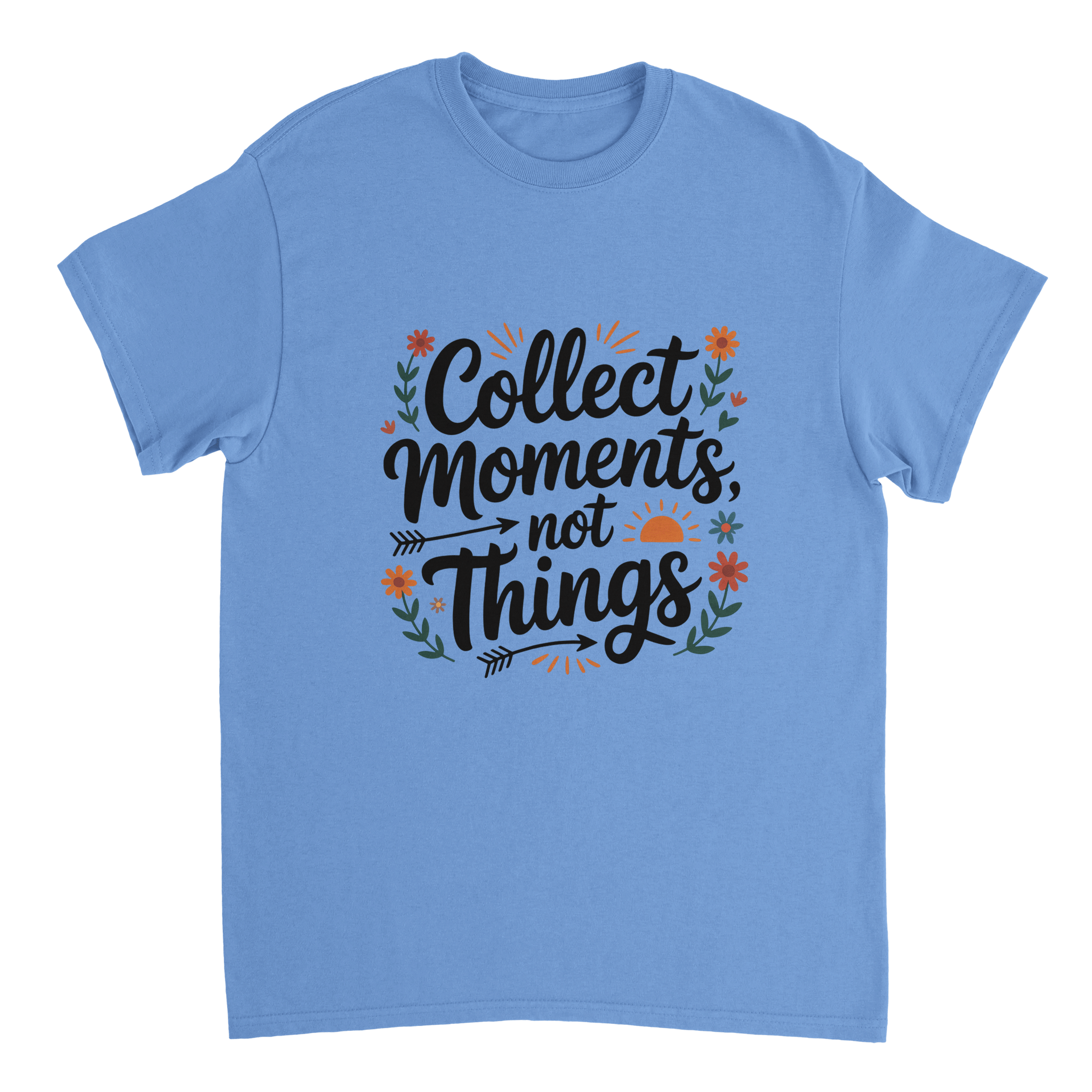 Collect Moments Not Things Cotton T-Shirt – Classic Fit Casual Wear - KPAP Canada