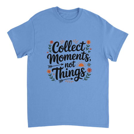 Collect Moments Not Things Cotton T-Shirt – Classic Fit Casual Wear - KPAP Canada