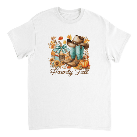Howdy Fall Western T-Shirt – Rustic Autumn Cowboy Style, Heavyweight Cotton Tee for Dad - KPAP Canada