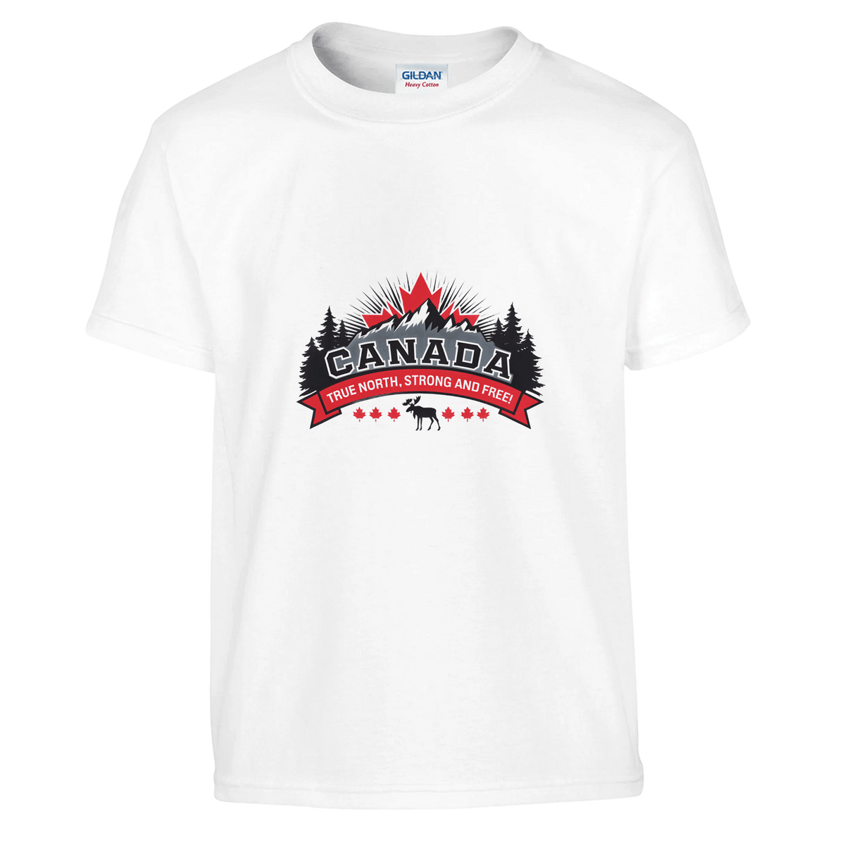 Kids' T-Shirt - Canada True North Strong & Free Design - KPAP Canada