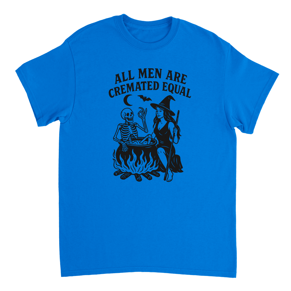 Unisex T-Shirt - All Men Are Cremated Equally - Classic Fit Cotton Tee - KPAP Canada