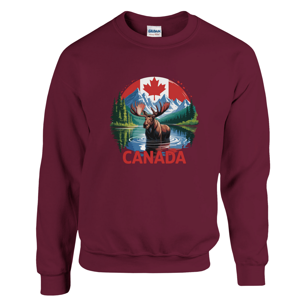 Canada Moose & Mountains Heavy Blend Sweatshirt – Classic Comfort - KPAP Canada
