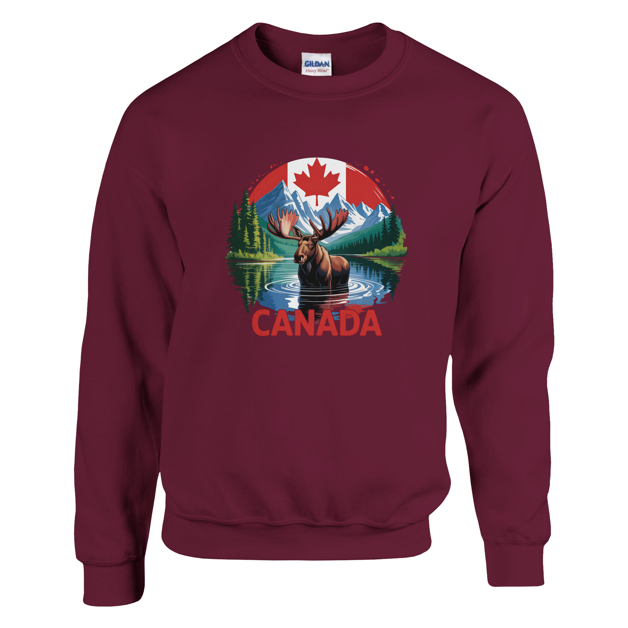 Canada Moose & Mountains Heavy Blend Sweatshirt – Classic Comfort - KPAP Canada
