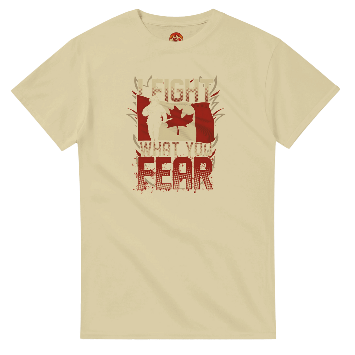 Canadian Firefighter Unisex Heavy Cotton T-Shirt - 'I Fight What You Fear' Classic Tee - KPAP Canada