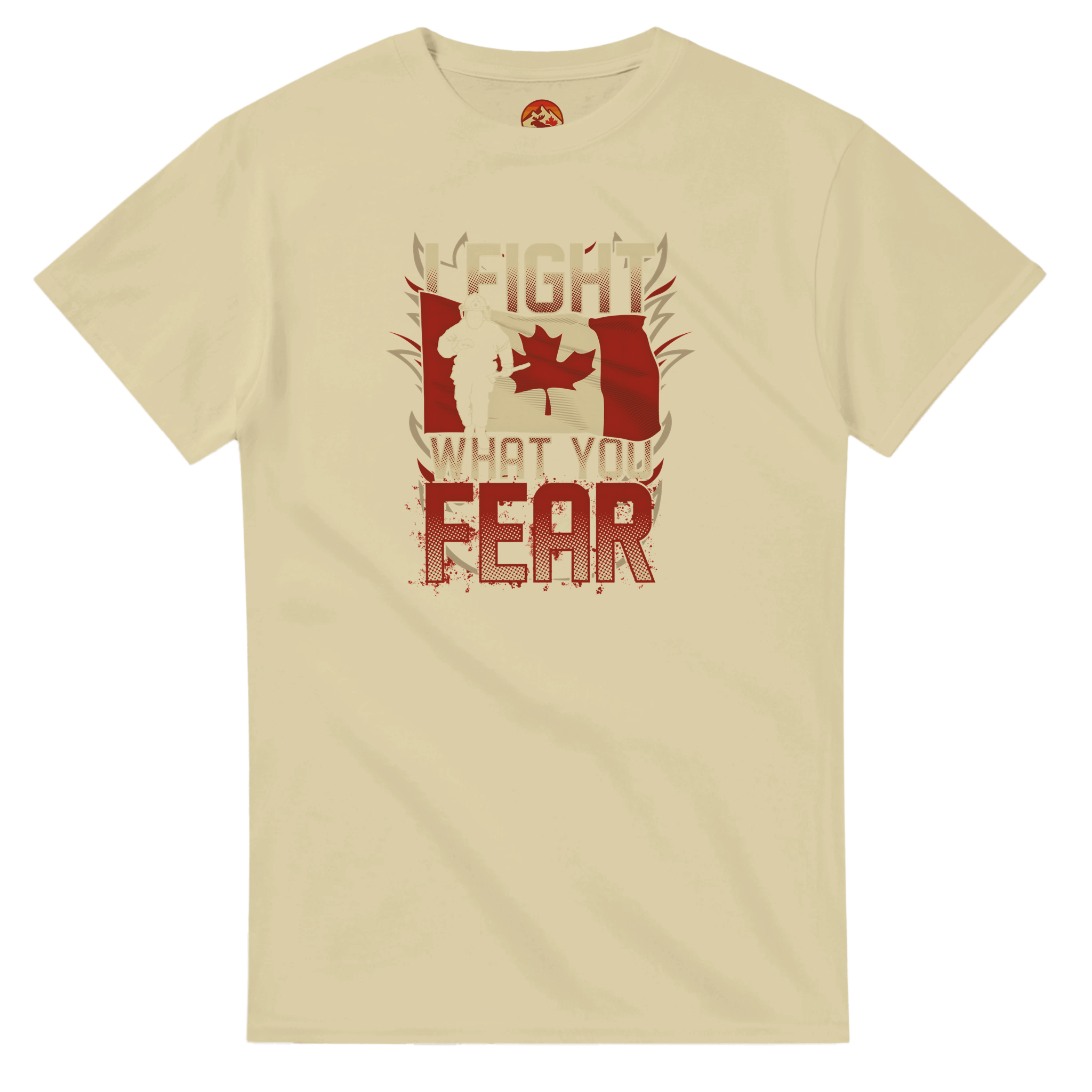 Canadian Firefighter Unisex Heavy Cotton T-Shirt - 'I Fight What You Fear' Classic Tee - KPAP Canada