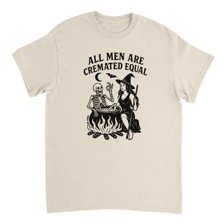Unisex T-Shirt - All Men Are Cremated Equally - Classic Fit Cotton Tee - KPAP Canada