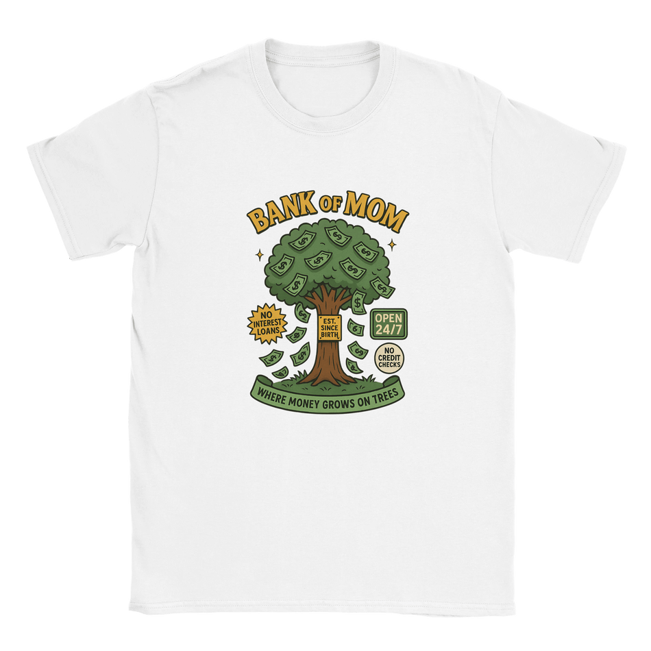 Funny Bank of Mom T-Shirt for Mothers – Soft Cotton Graphic Tee - KPAP Canada