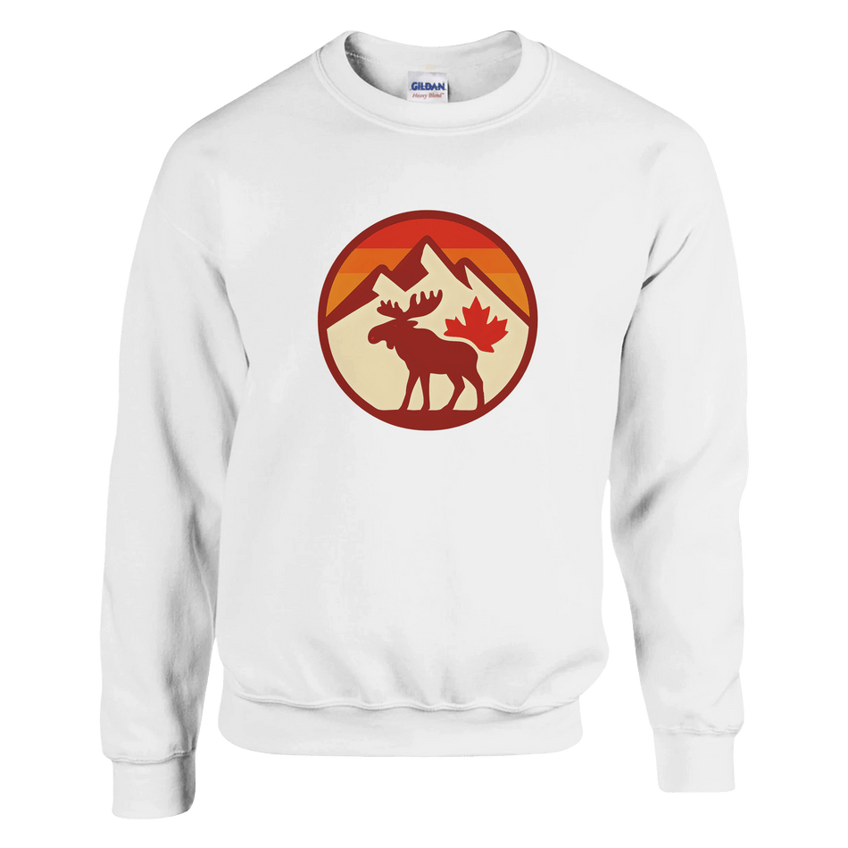 KPAP Original Classic Sweatshirt – Canadian Flag & Mountains Design - KPAP Canada