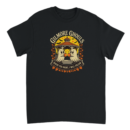Gilmore Ghouls 'Where You Haunt, I Will Follow' T-Shirt – Spooky Cozy Comfort, Heavyweight Cotton - KPAP Canada
