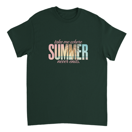 Endless Summer Vibes T-Shirt – Pastel Dreamscape, Premium Cotton, Classic Fit, Durable Casual Wear - KPAP Canada