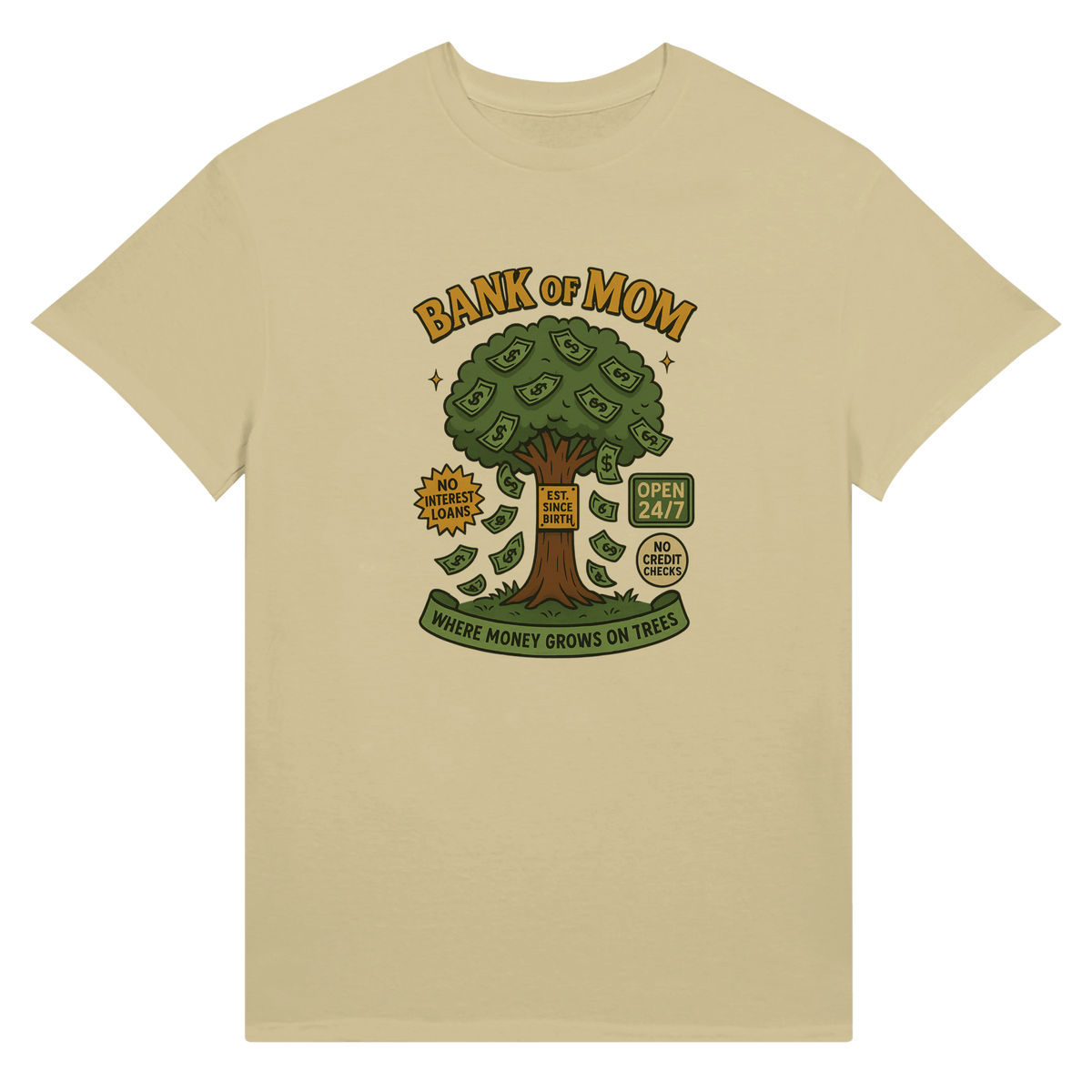 Ultra Cotton T-Shirt - 'Bank of Mom' Design for Unisex Style - KPAP Canada