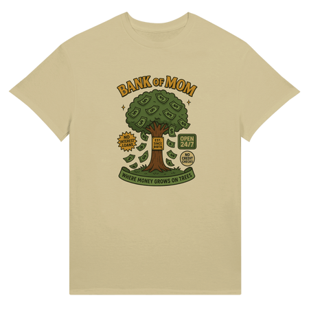 Ultra Cotton T-Shirt - 'Bank of Mom' Design for Unisex Style - KPAP Canada