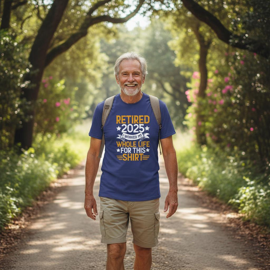 Retired 2025 Cotton T-Shirt – Classic Tee for Retirement Celebration - KPAP Canada