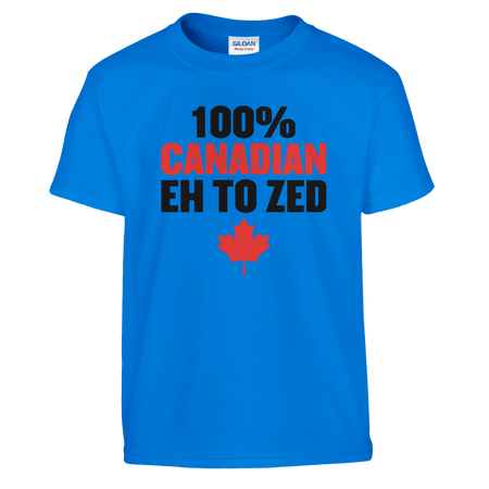 100% Canadian EH to Z T-Shirt for Kids – Soft Heavyweight Fabric - KPAP Canada