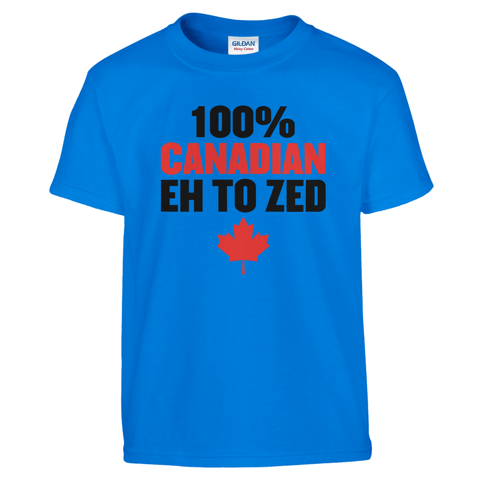 100% Canadian EH to Z T-Shirt for Kids – Soft Heavyweight Fabric - KPAP Canada