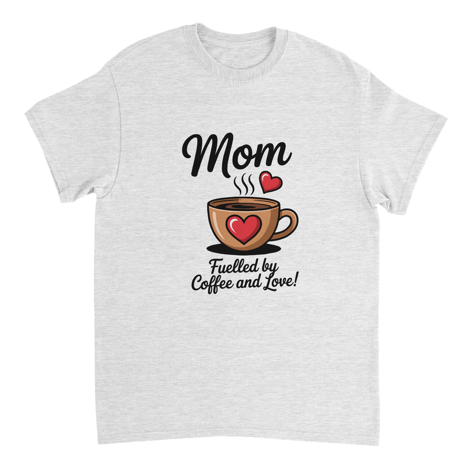 Coffee & Love Mom T-Shirt – Heavyweight Cotton Tee for Moms - KPAP Canada