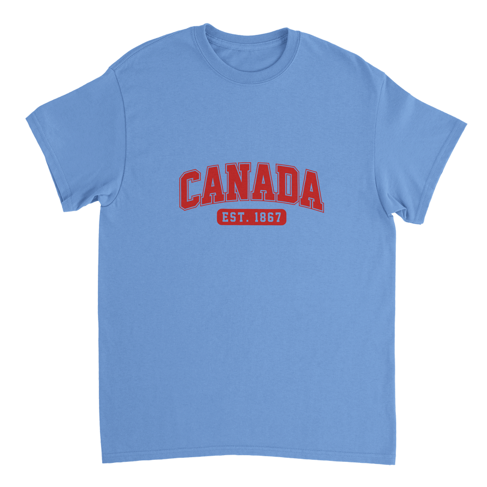 Canada Est. 1867 T-Shirt – Classic Fit, Heavyweight Cotton, Heritage Casual Wear - KPAP Canada