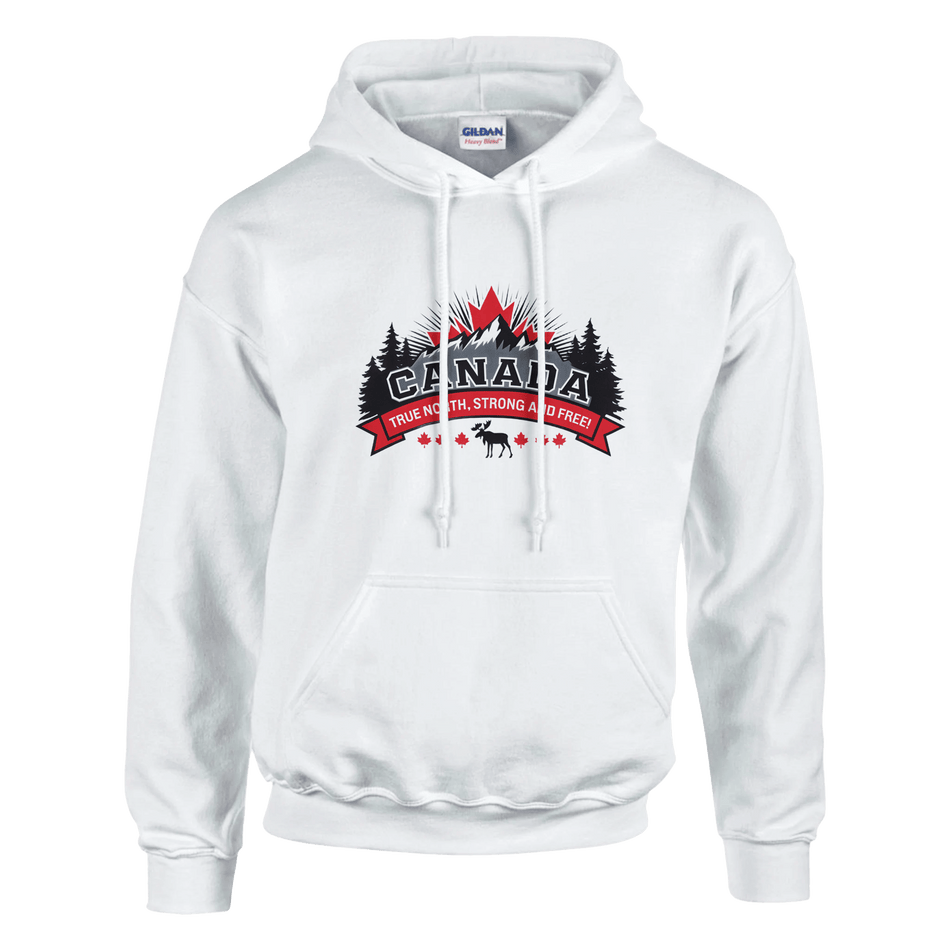 Canada True North Strong & Free Pullover Hoodie - Heavy Blend Comfort - KPAP Canada