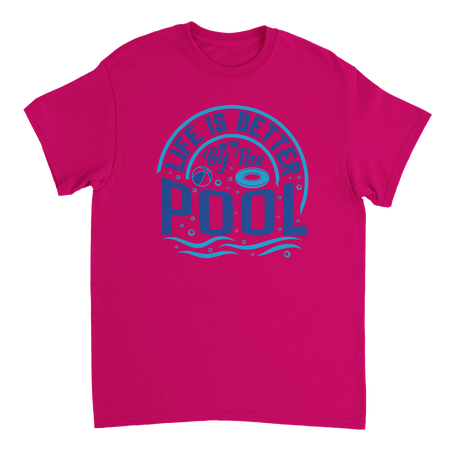 Life is Better by the Pool T-Shirt – Summer Vibes, Heavyweight Cotton, Classic Fit, Durable Casual Wear - KPAP Canada