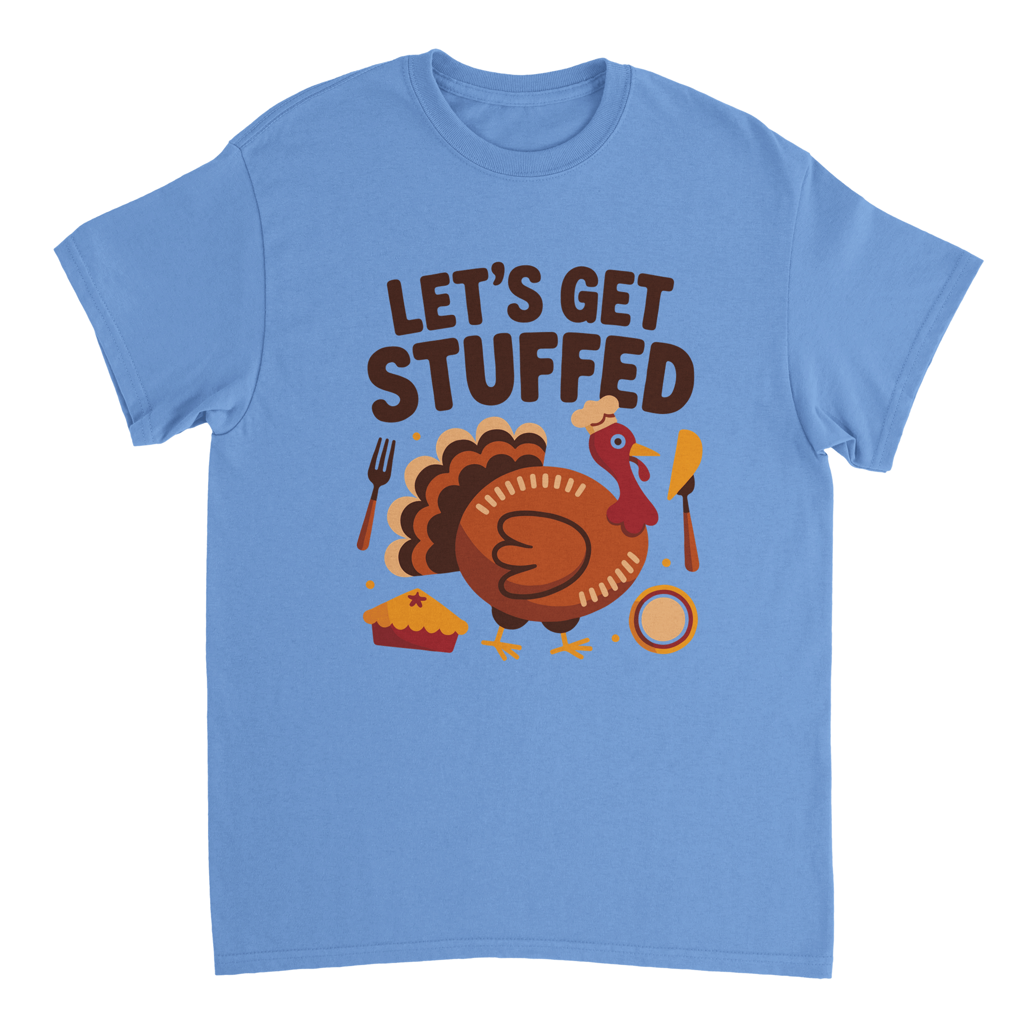 Let’s Get Stuffed Thanksgiving T-Shirt – Classic Cotton Tee for Fall Celebrations - KPAP Canada