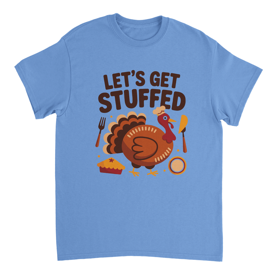 Let’s Get Stuffed Thanksgiving T-Shirt – Classic Cotton Tee for Fall Celebrations - KPAP Canada