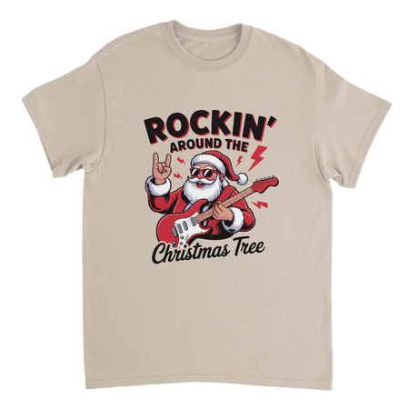 Rockin' Around the Christmas Tree Cotton T-Shirt – Classic Fit Holiday Apparel - KPAP Canada
