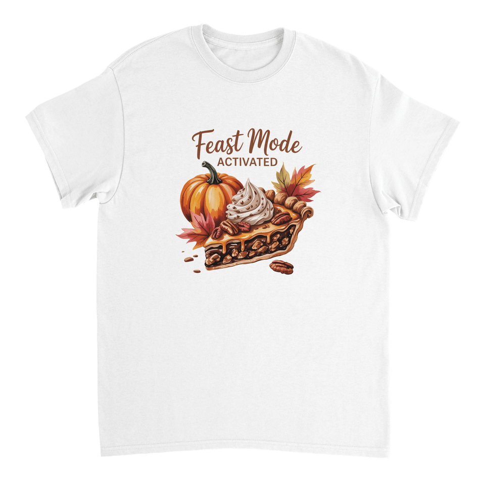Feast Mode Activated T-Shirt – Autumn Vibes, Heavyweight Cotton, Classic Fit, Durable Casual Wear - KPAP Canada