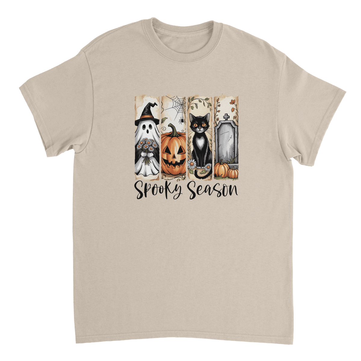 Autumn Spooks Cotton Tee – Twelve Cozy Shades for Halloween Fun - KPAP Canada