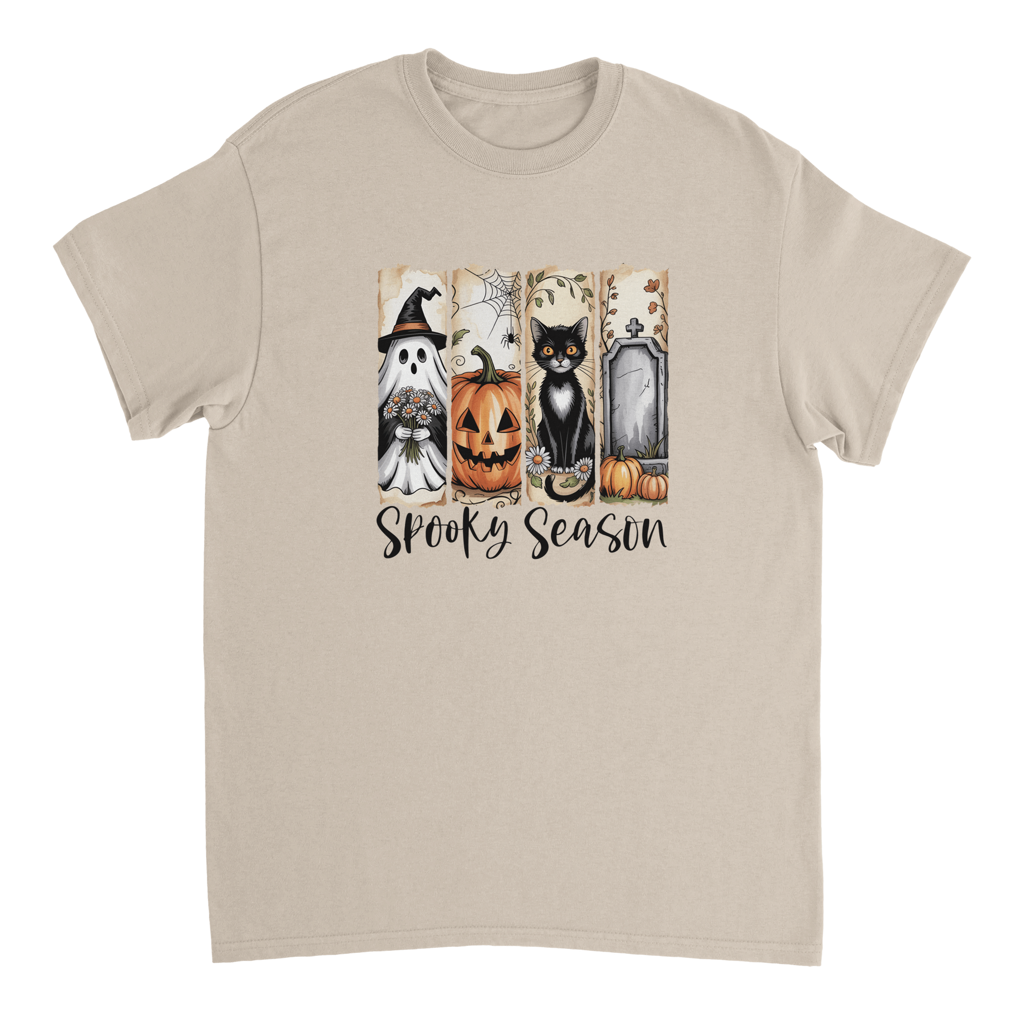 Autumn Spooks Cotton Tee – Twelve Cozy Shades for Halloween Fun - KPAP Canada