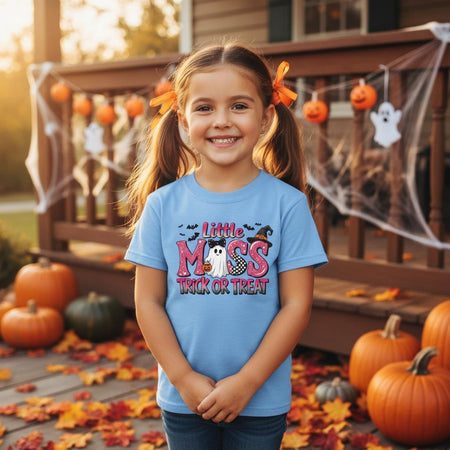 Little Miss Trick or Treat Kids Heavy Cotton T-Shirt - KPAP Canada